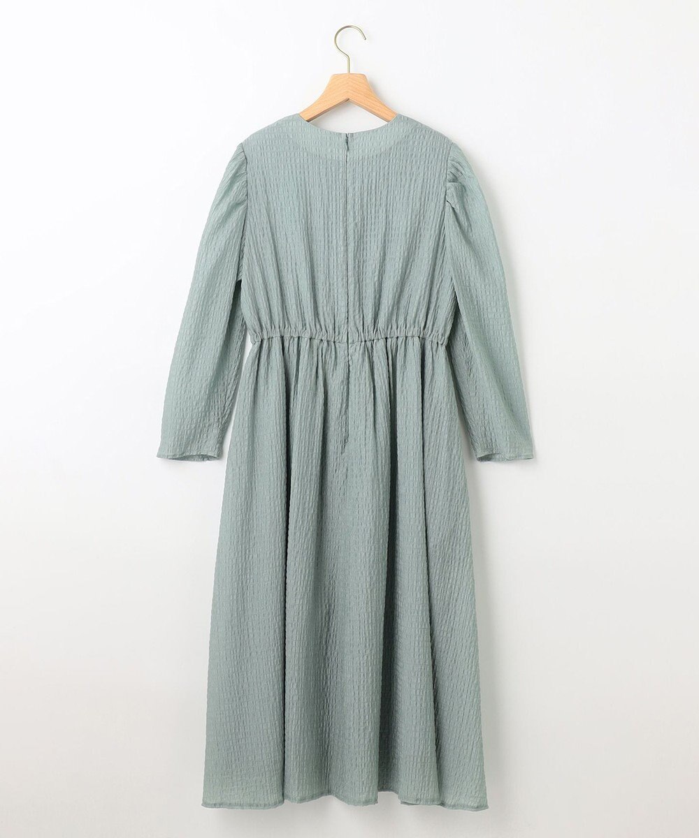 組曲 シャーリングライクシフォン ワンピース 