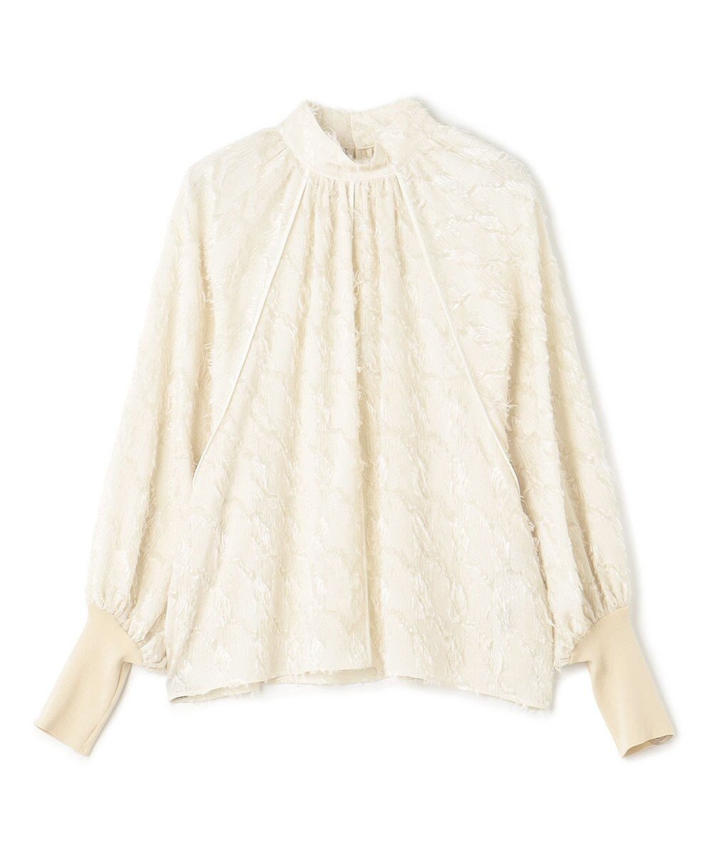 BEIGE， CAMILLE / ジャガードブラウス 