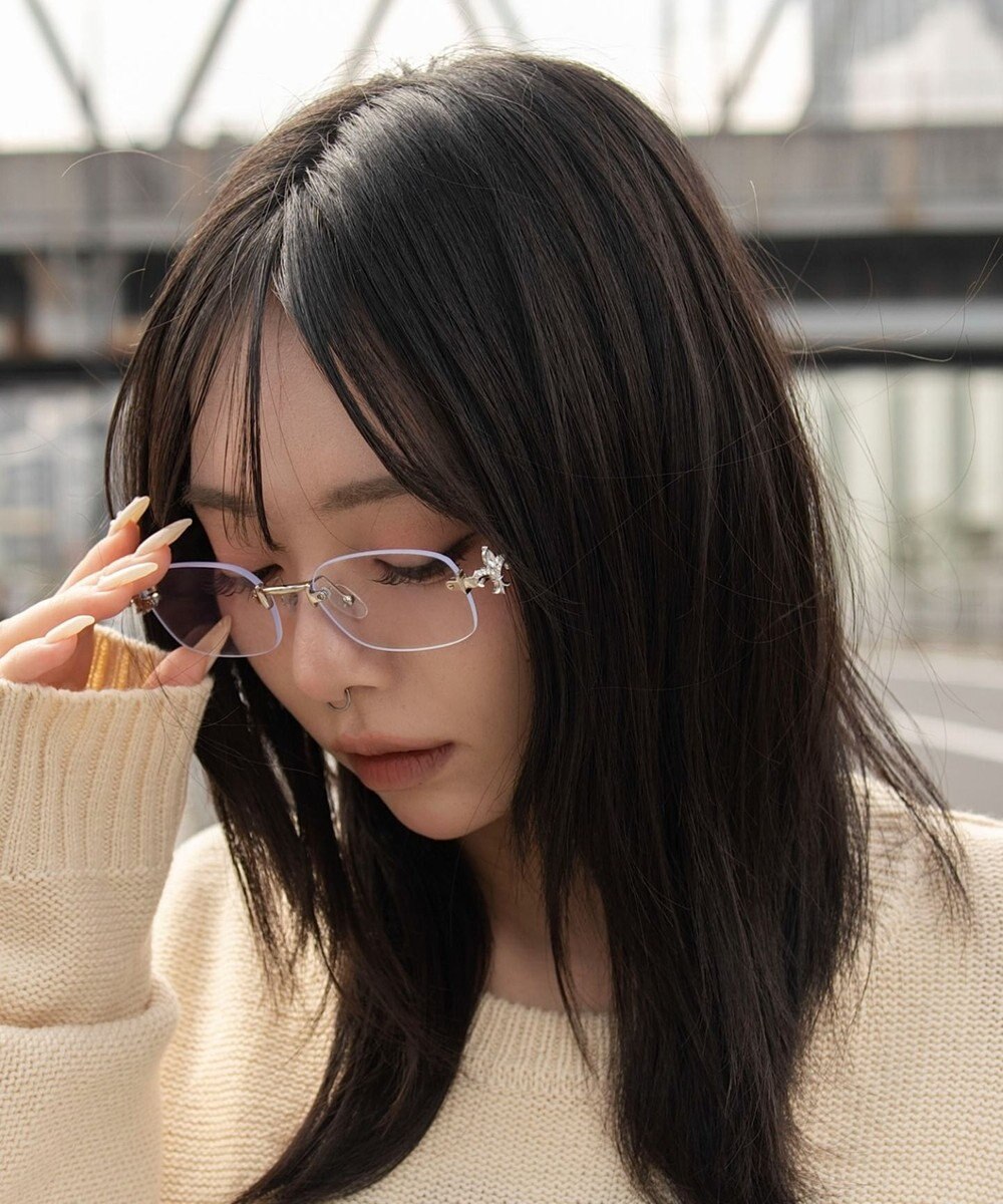 WEGO チャームリムレスアイウェア 