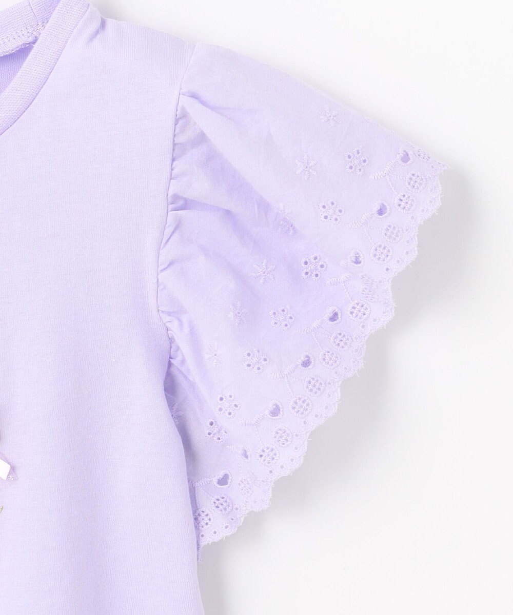 ANY KIDS 袖レース ケーキプリント Tシャツ 