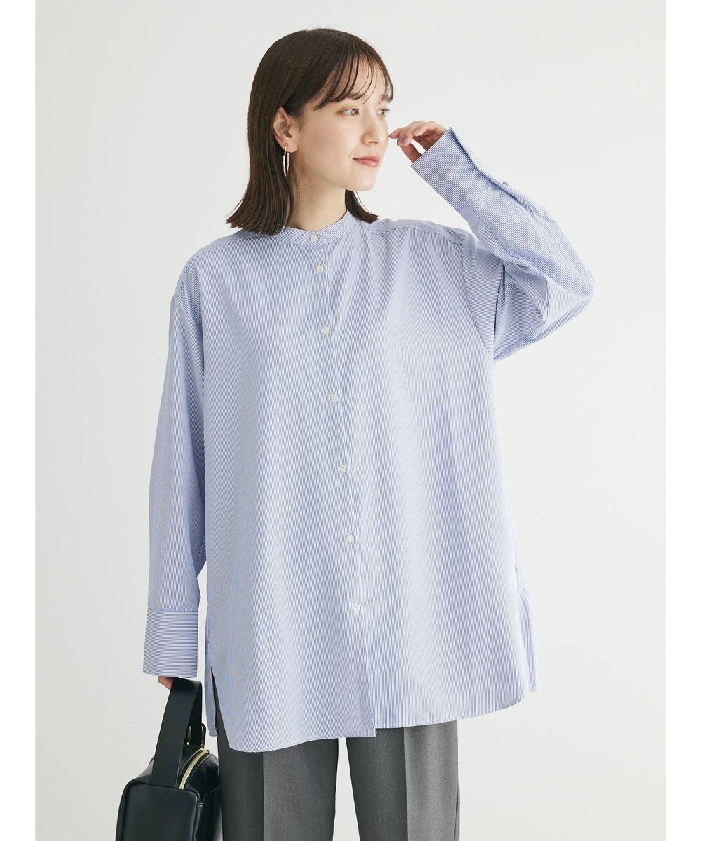 Green Parks レイヤードアソート柄シャツチュニック 