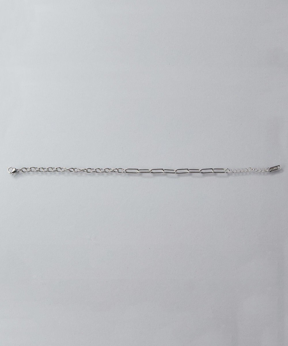 Phoebe 【金属アレルギー対応】チャンキーミックスチェーンブレスレット　シルバー/サージカルステンレス 