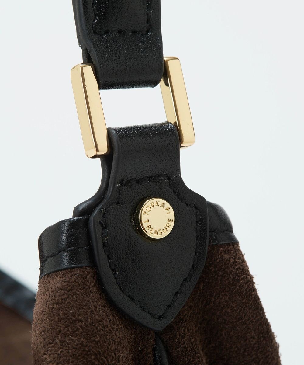 TOPKAPI 【TREASURE TOPKAPI】スエード レザーコンビ ワンショルダーバッグ チャーム付き 