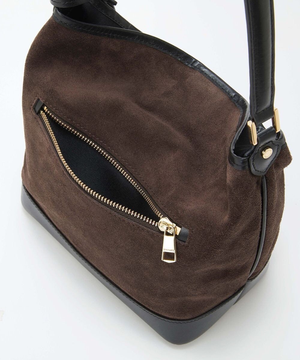 TOPKAPI 【TREASURE TOPKAPI】スエード レザーコンビ ワンショルダーバッグ チャーム付き 