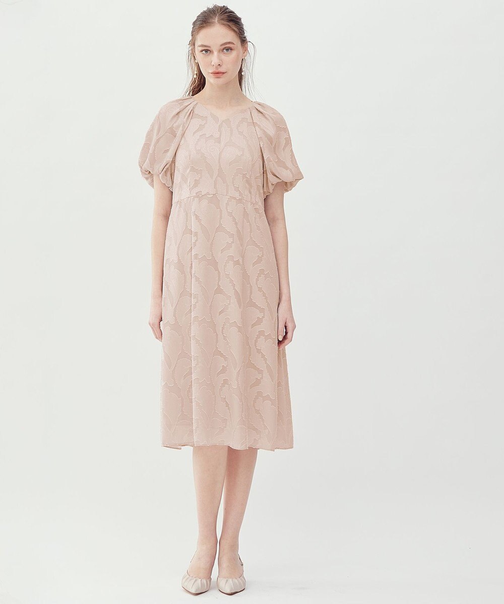 23区 L 【APPLAUDIR】シフォンカットジャガード ドレス 