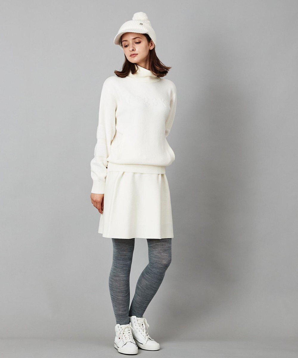 23区GOLF 【WOMEN】【手洗い可】ニット フレアスカート 