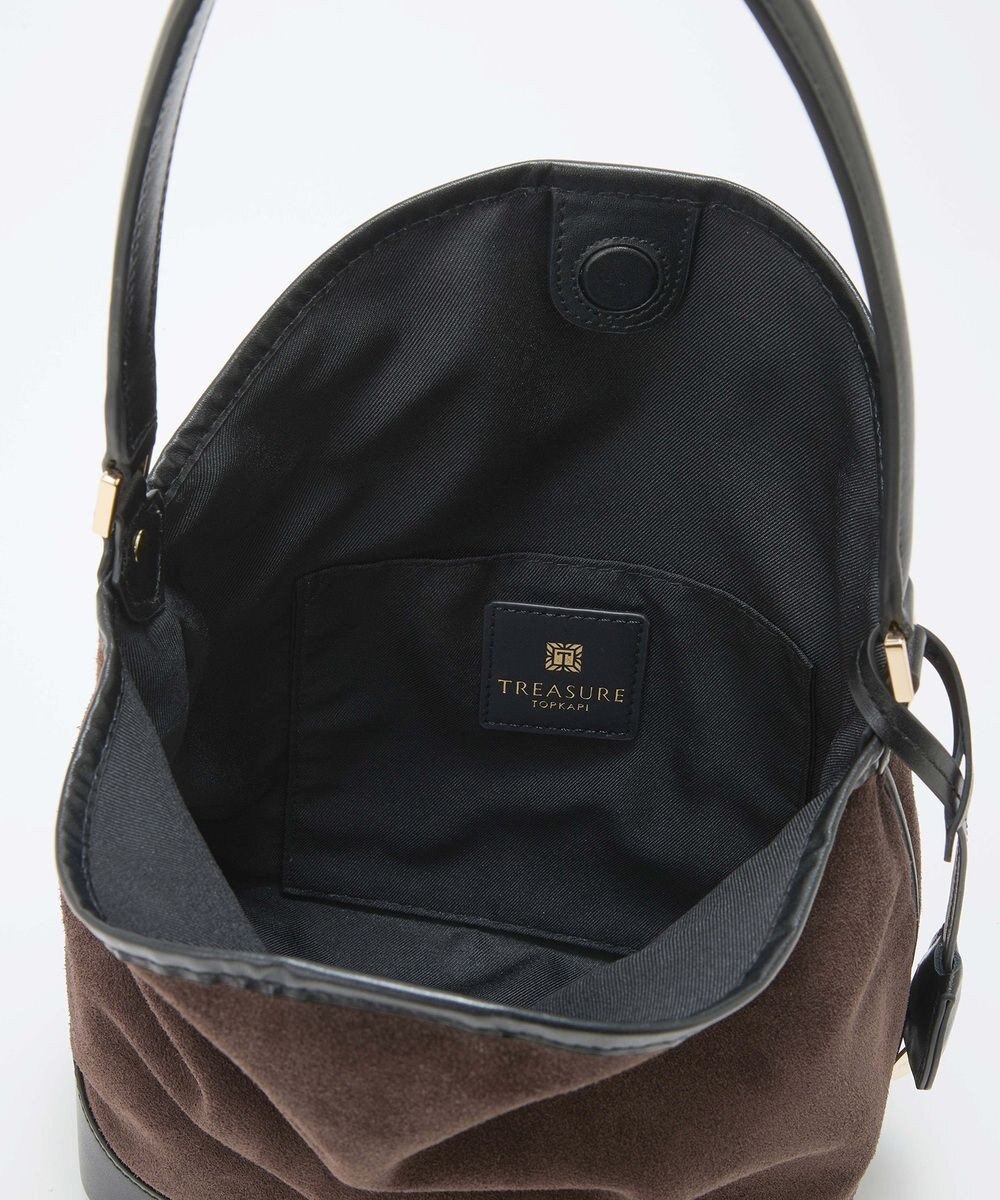 TOPKAPI 【TREASURE TOPKAPI】スエード レザーコンビ ワンショルダーバッグ チャーム付き 