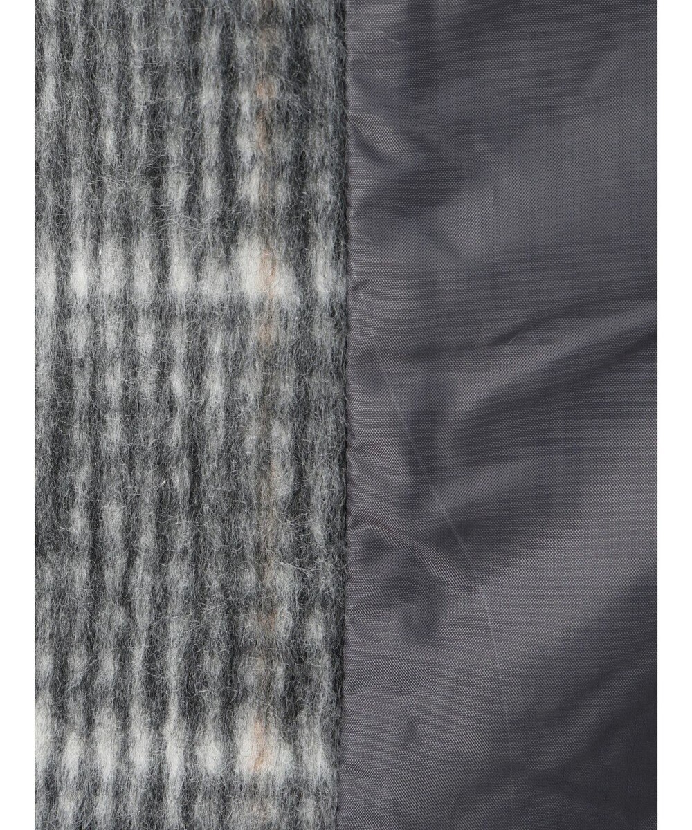 Green Parks コクーンシルエットチェックシャギーコート 