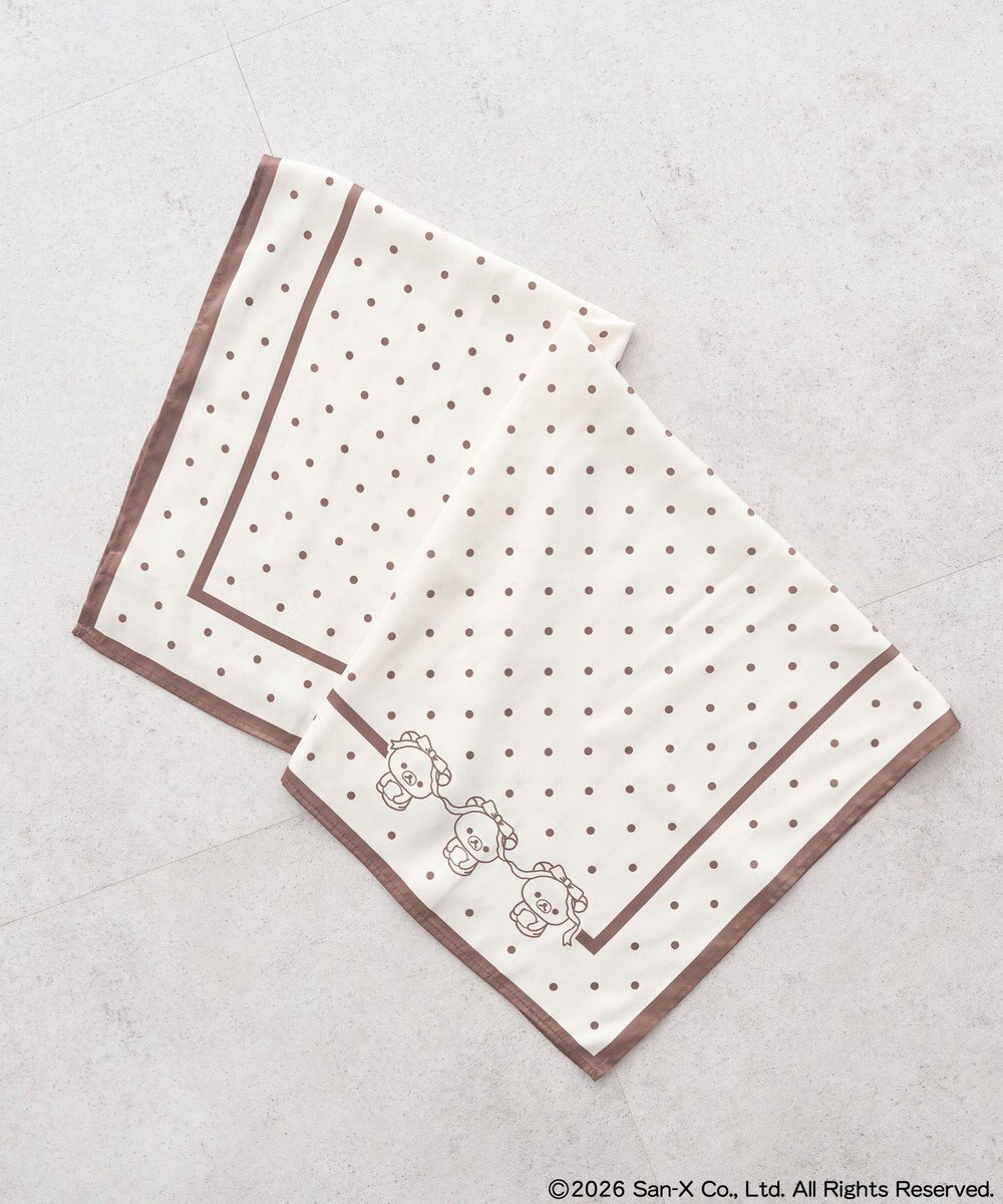 earth music&ecology 【予約】リラックマ×earth アソートドットスカーフ 