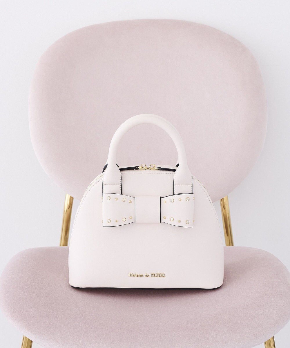 Maison de FLEUR リボンハーフムーン２Ｗａｙバッグ 
