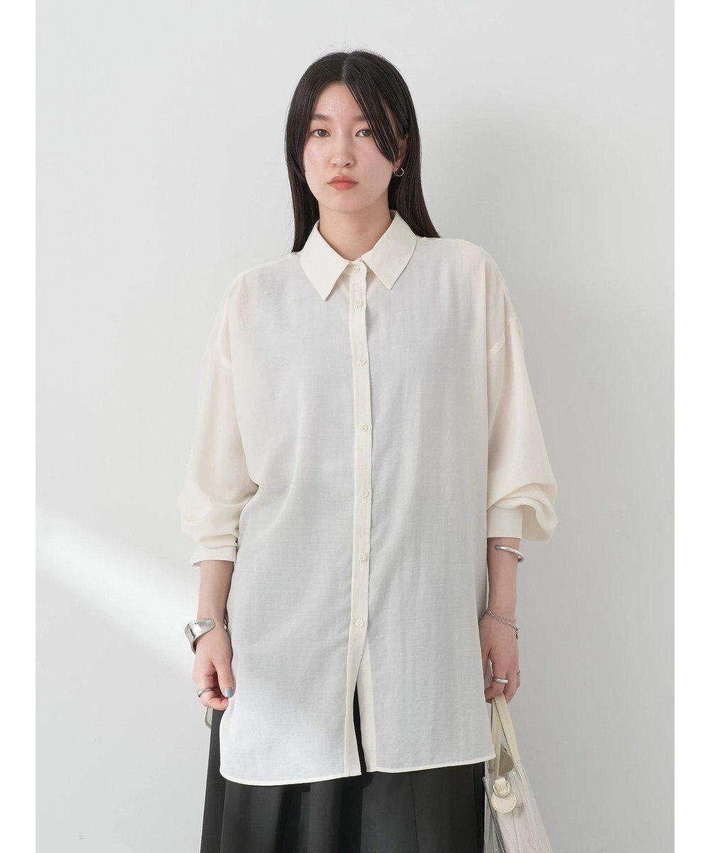 earth music&ecology シアーボーイズライクシャツ 