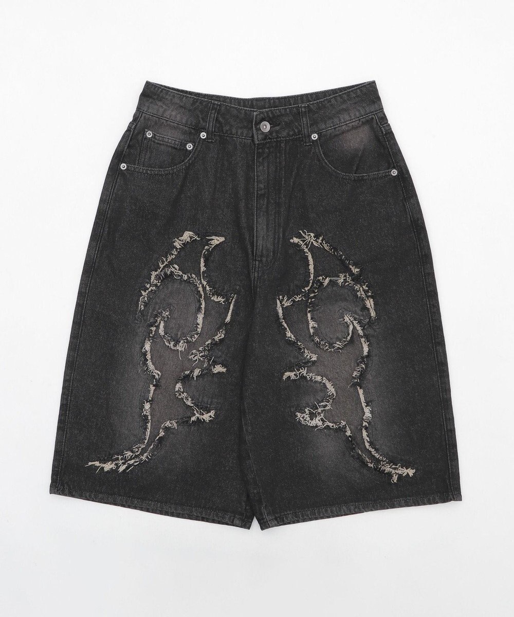 WEGO スーパーバギーフリンジデニムショーツ 