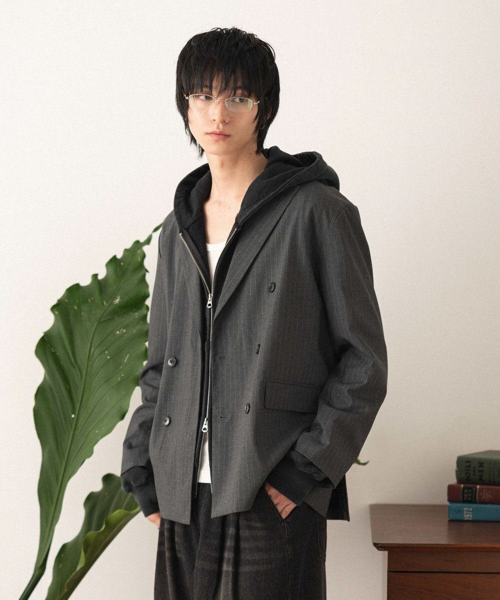 WEGO 【フォーマル/セットアップ対応】ダブルテーラードジャケット 