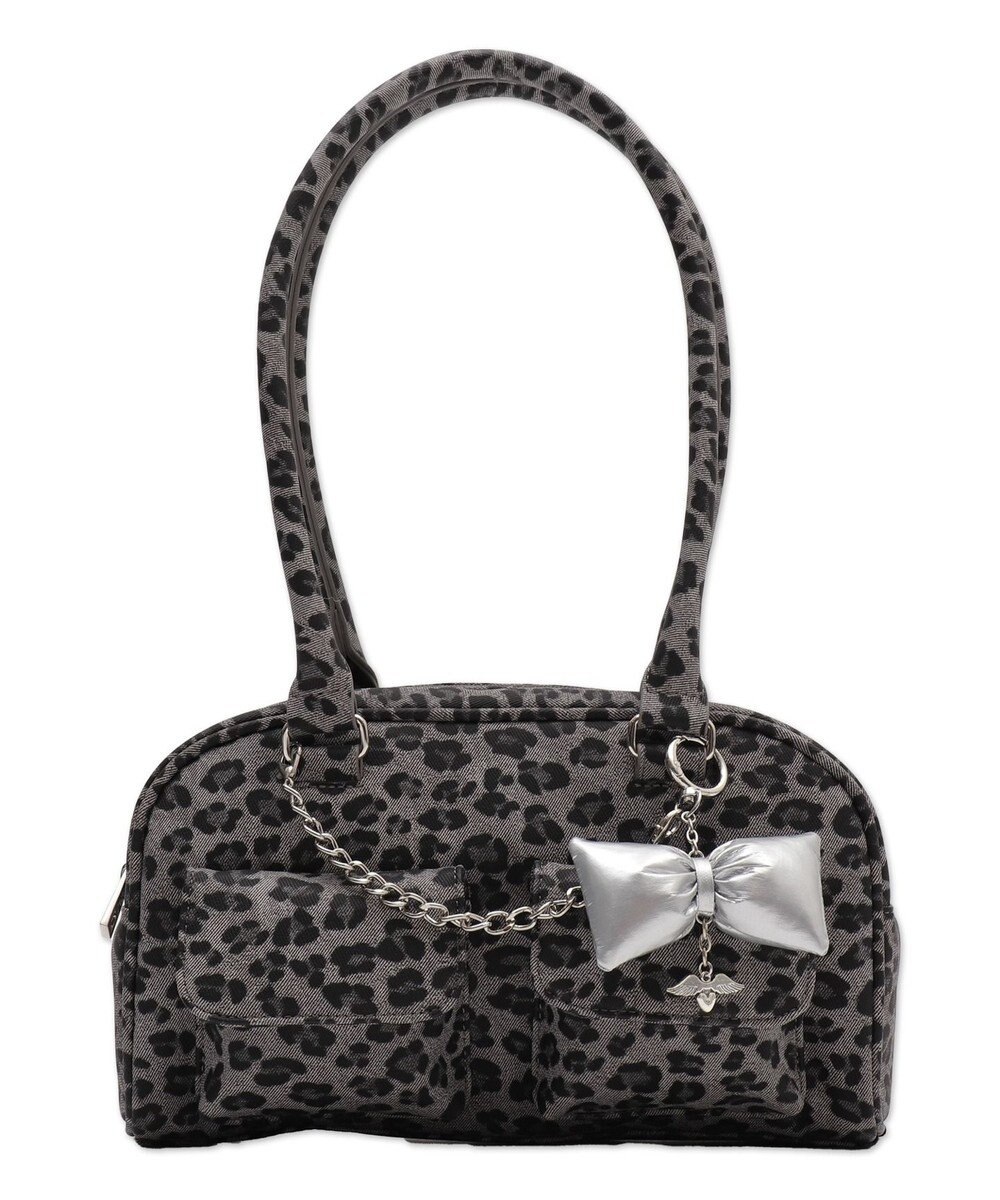 WEGO チャーム付きチェーンボストンバッグ 