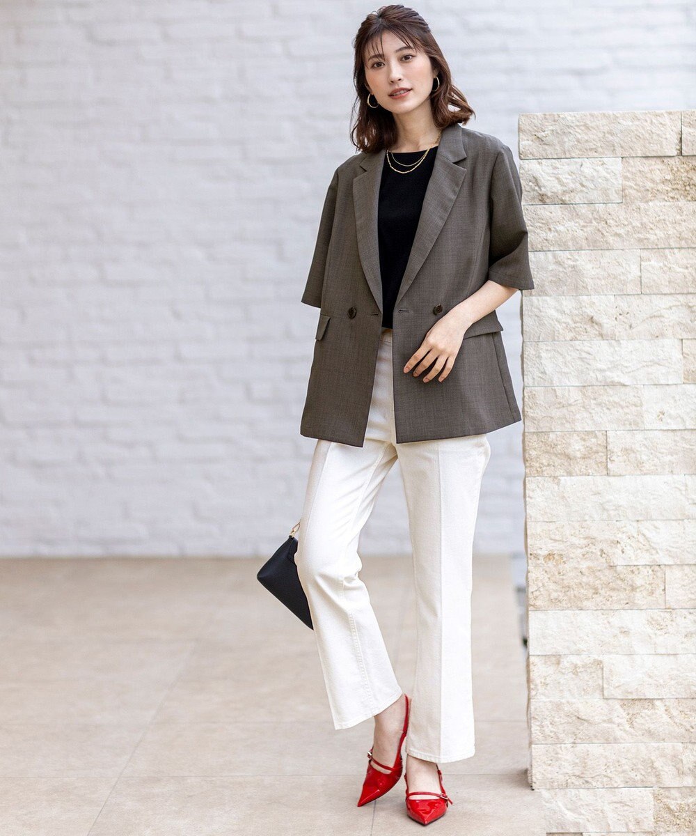 ANY SIS 【接触冷感・速乾・UVカット・洗える】スイートクール ジャケット 