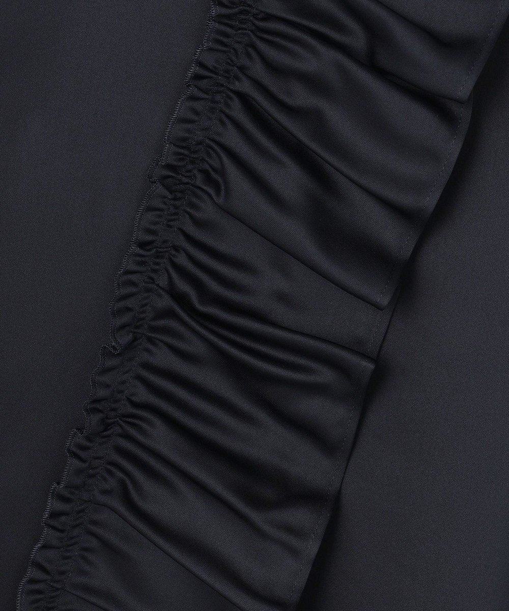 23区 L 【APPLAUDIR】クリアダブルサテン フリルデザイン ブラウス 