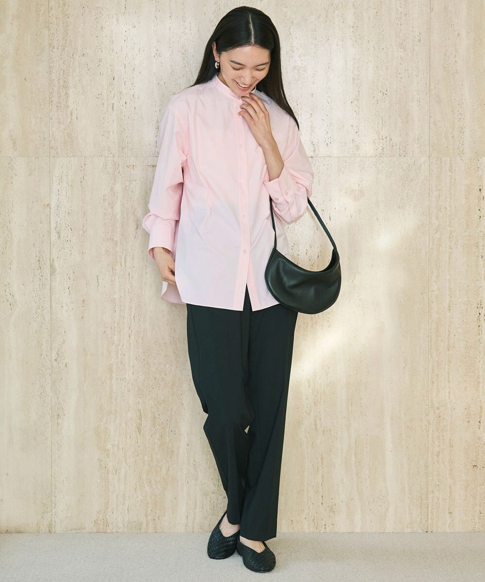 UNFILO バンドカラー コンフォートシャツ 