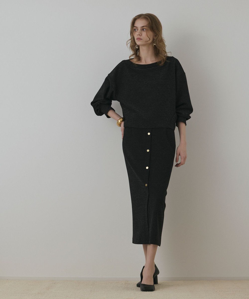 GRACE CONTINENTAL ラメカットトップ 