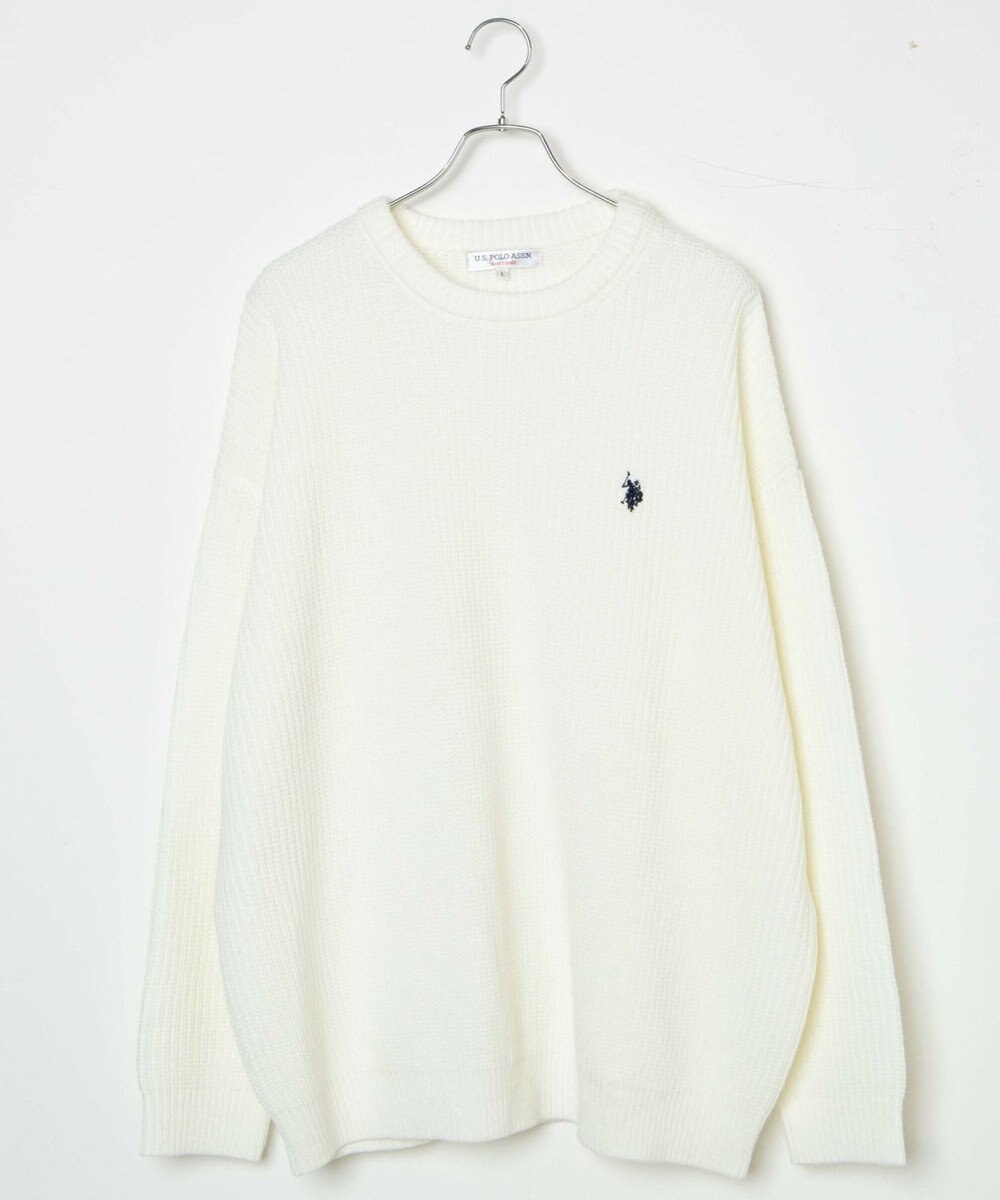 WEGO U.S. POLO ASSN.|別注畔編みニットプルオーバー 
