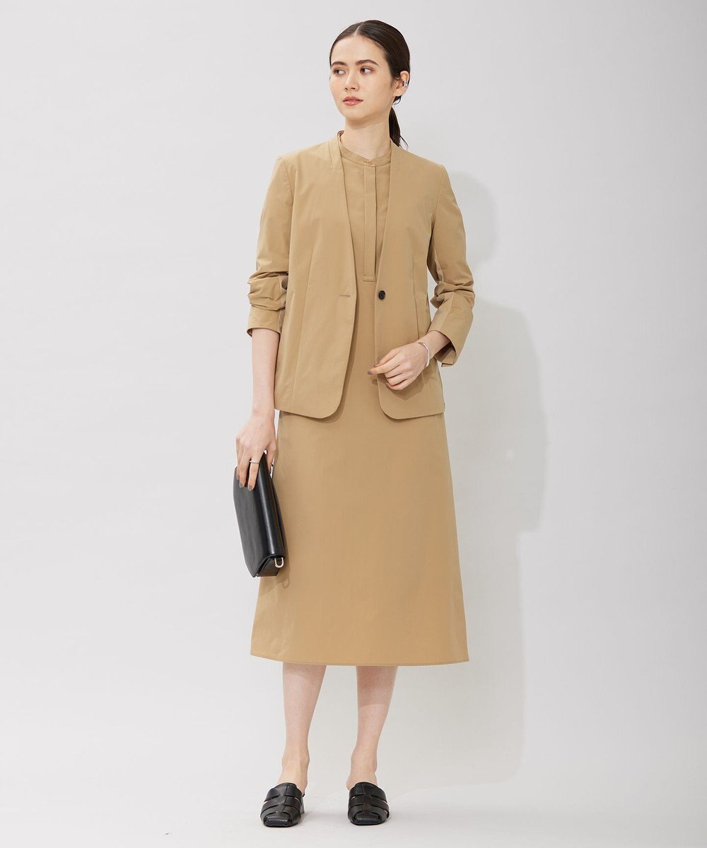 ICB 【接触冷感・UVカット・撥水・洗える】 プルーフ4WAYタフタ ワンピース 