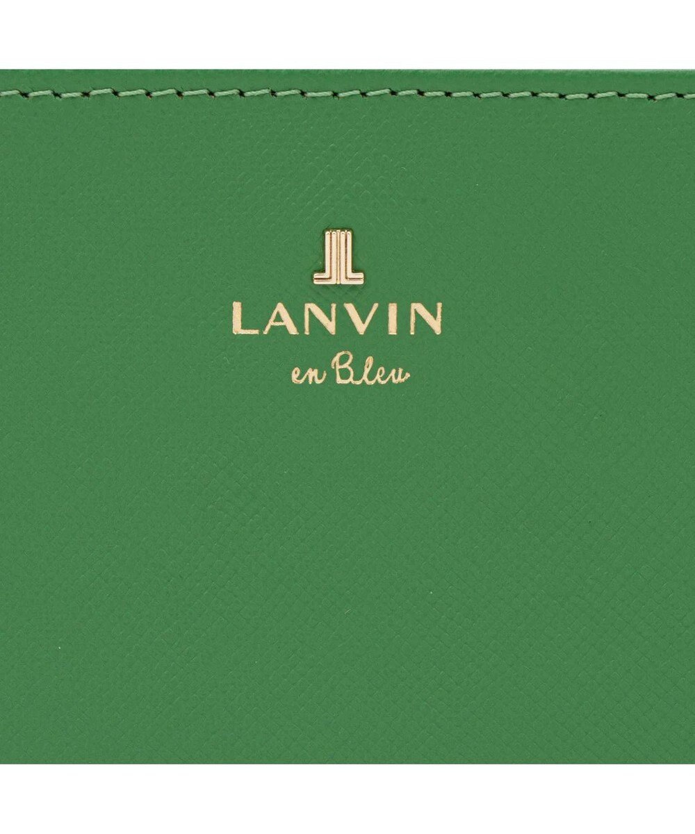 LANVIN en Bleu リュクサンブールカラー 二つ折りLファスナー財布 
