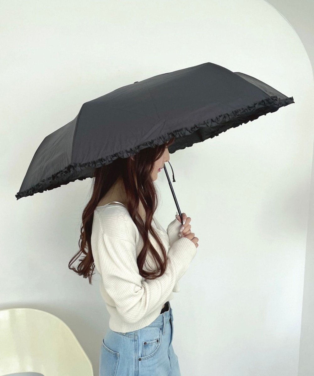 WEGO 【日傘/雨晴兼用/UVカット/日焼け対策/紫外線対策/熱中症対策】PROTECT　U　フリル 