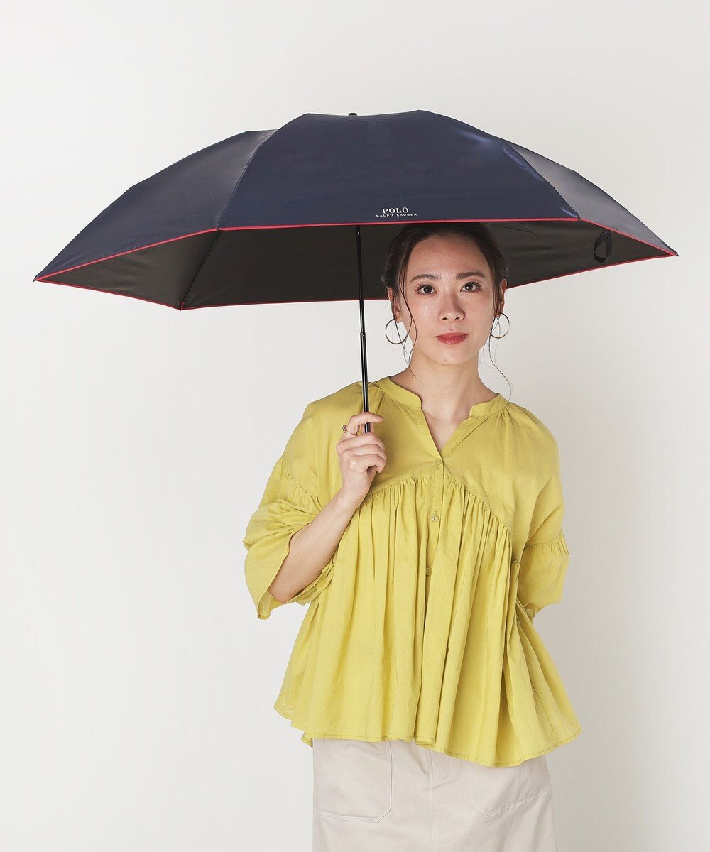 MOONBAT 【軽量】POLO RALPH LAUREN 遮光 晴雨兼用 折りたたみ日傘 無地 ポロベア 
