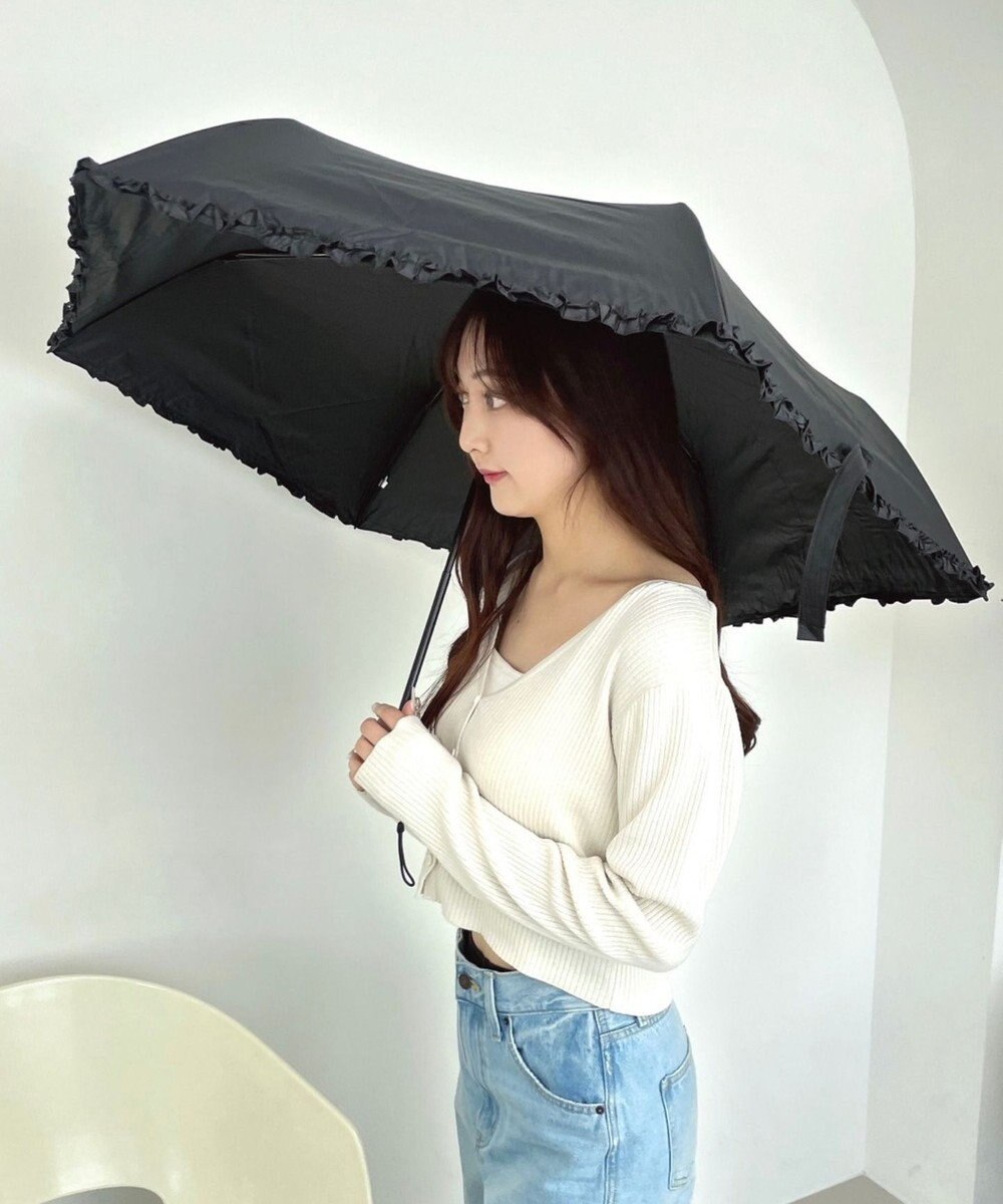 WEGO 【日傘/雨晴兼用/UVカット/日焼け対策/紫外線対策/熱中症対策】PROTECT　U　フリル 