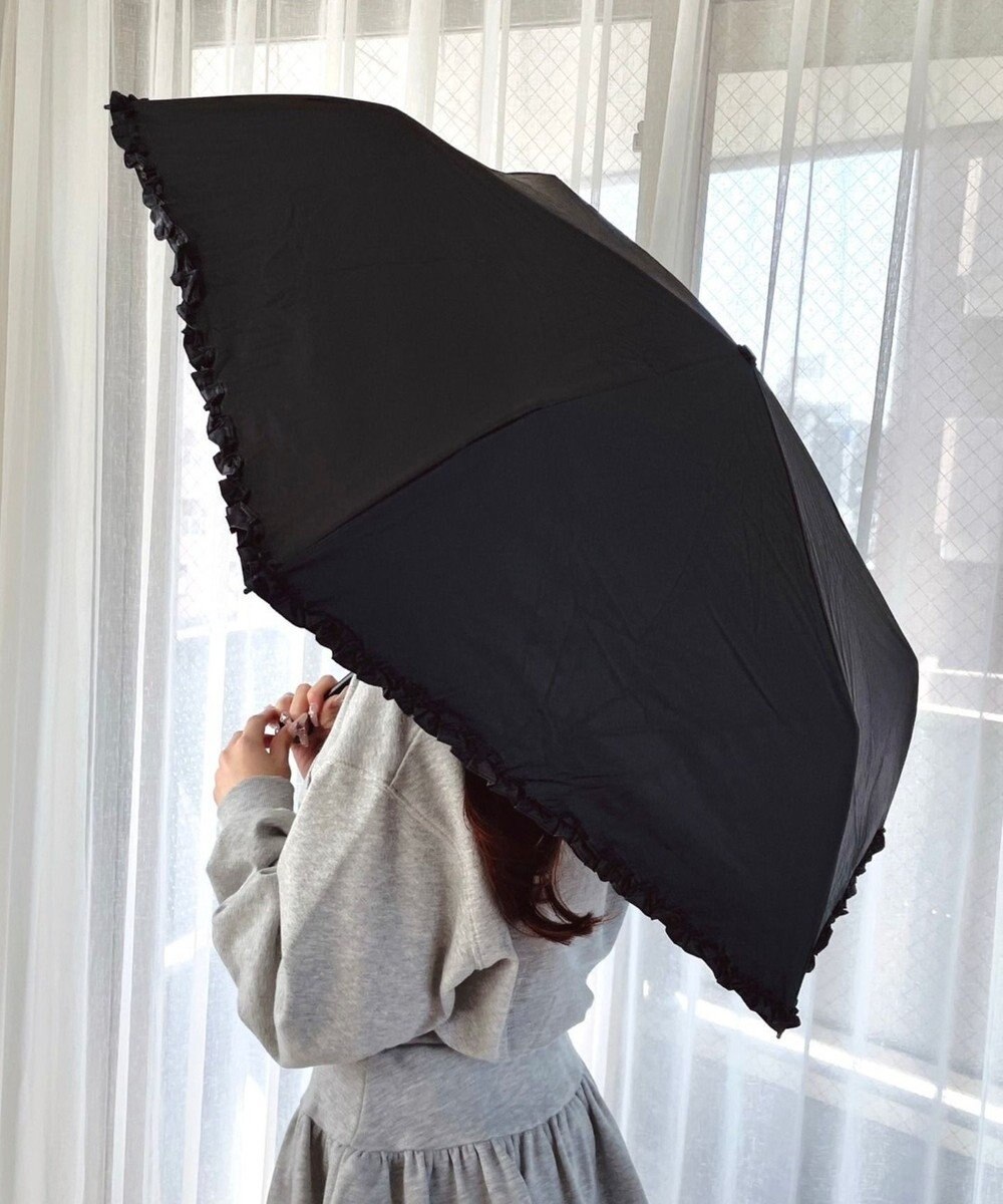 WEGO 【日傘/雨晴兼用/UVカット/日焼け対策/紫外線対策/熱中症対策】PROTECT　U　フリル 