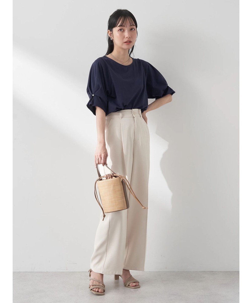 earth music&ecology タックスリーブプルオーバー 