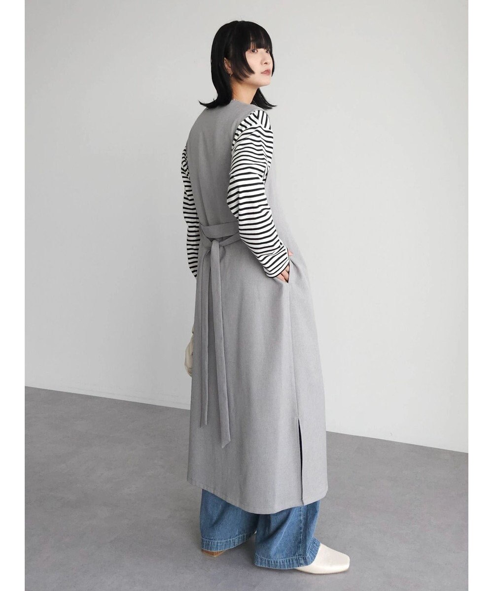 Green Parks ハイスペック共布リボン付ジャンスカ 