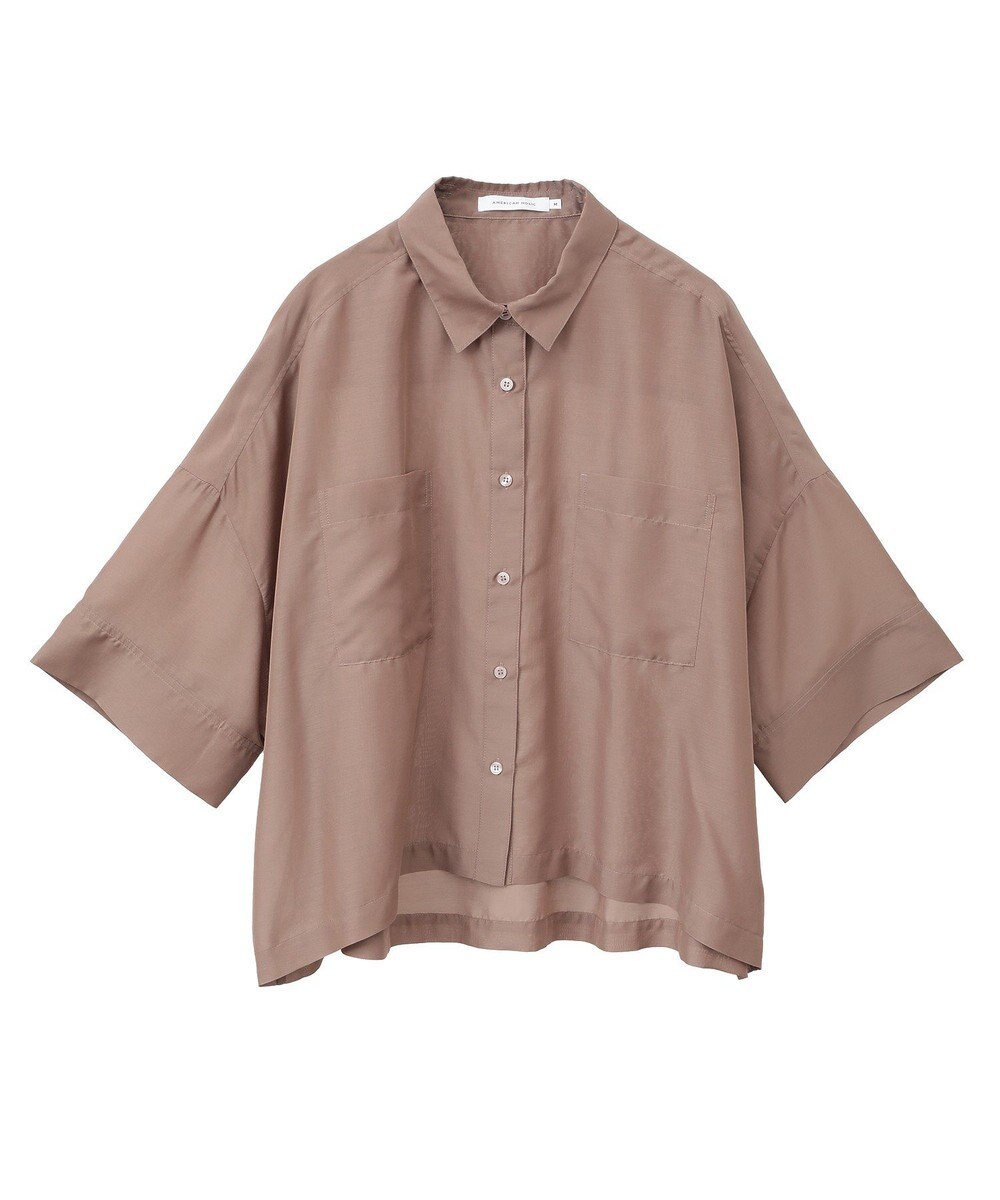 AMERICAN HOLIC Wポケットシアー半袖シャツ 