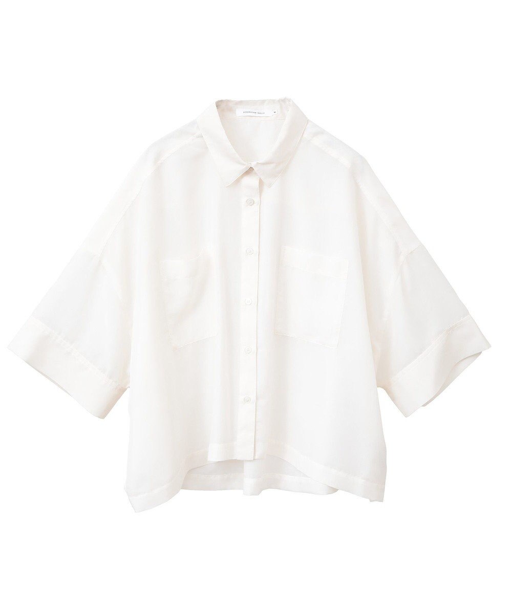 AMERICAN HOLIC Wポケットシアー半袖シャツ 