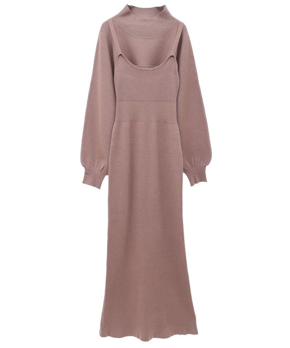 Green Parks ボレロ付ニットワンピース 