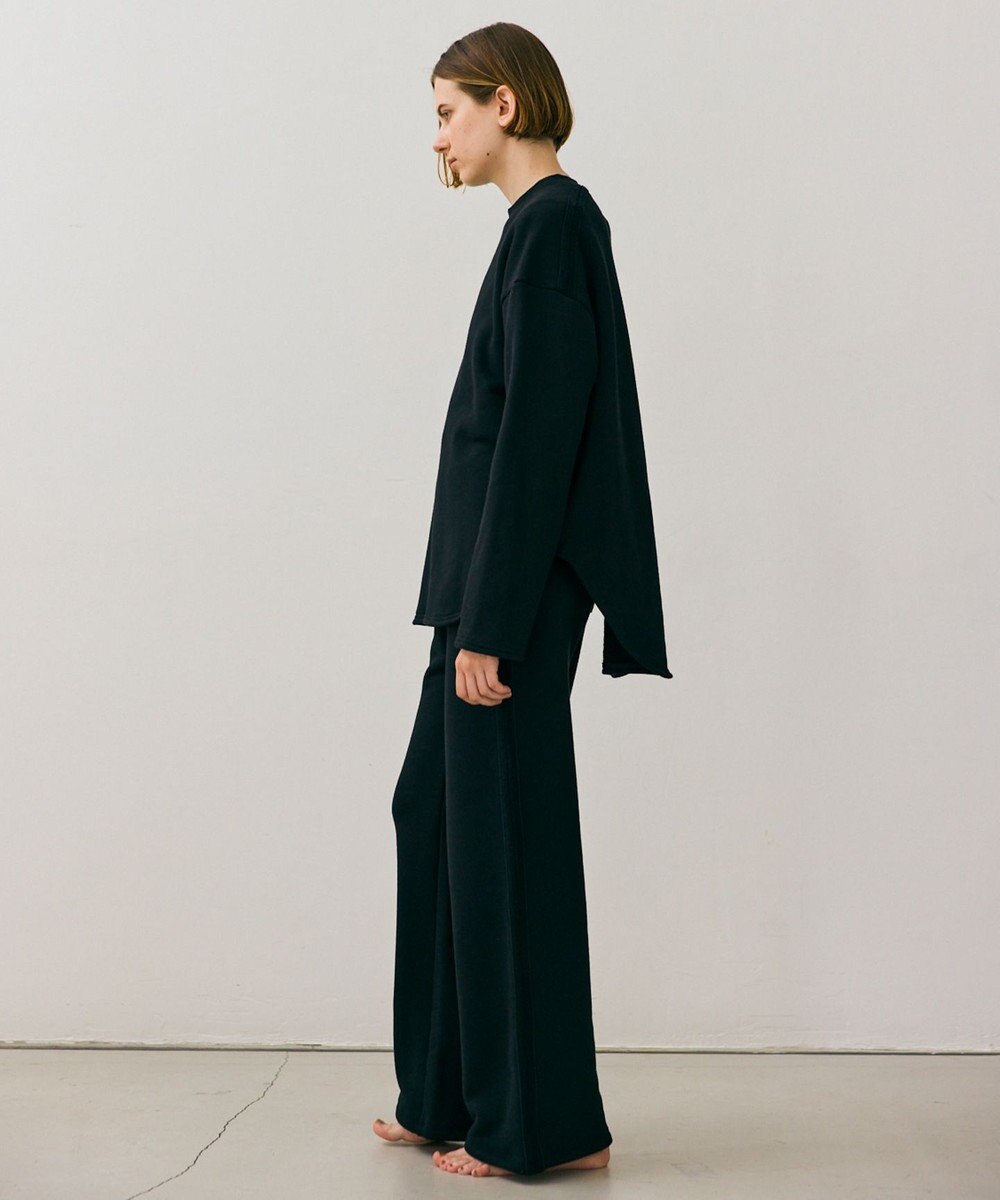 BEIGE， 【BEIGE,ecru/WEB限定・洗える】LOOP BACK / コットンスウェットリブトップス 