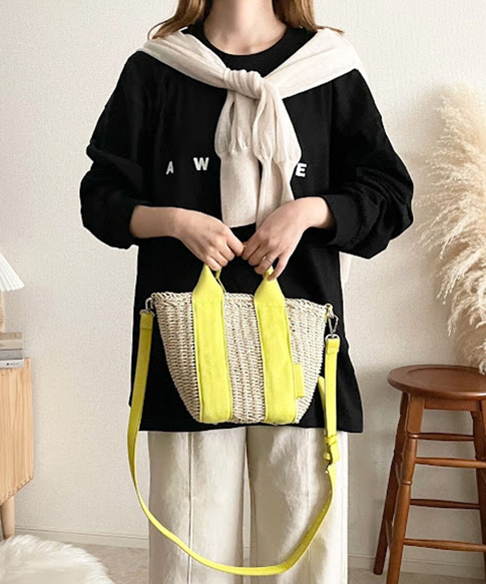 LA BAGAGERIE 【maison vert】【ペーパー素材使用】2WAYかごバッグ 