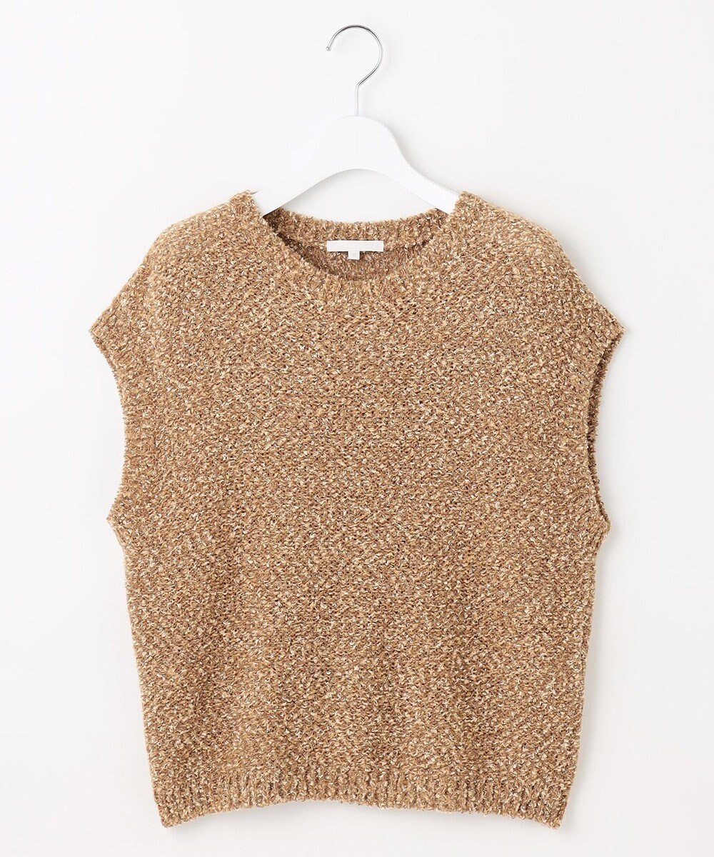 自由区 L 【カタログ掲載】ラメファンシーツイードニット ベスト 
