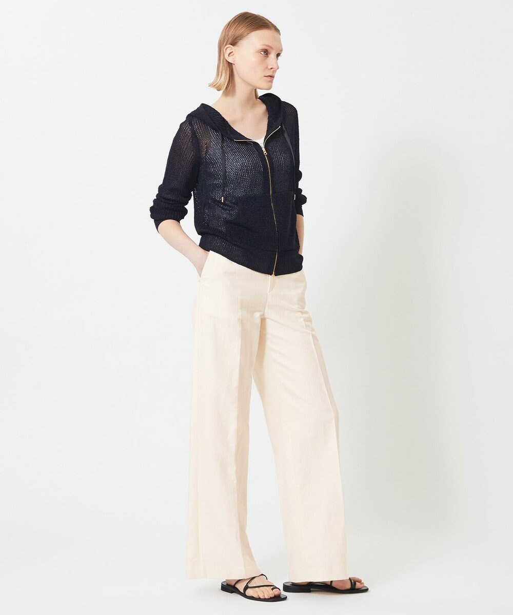 BEIGE， OPTICAL / フードカーディガン 