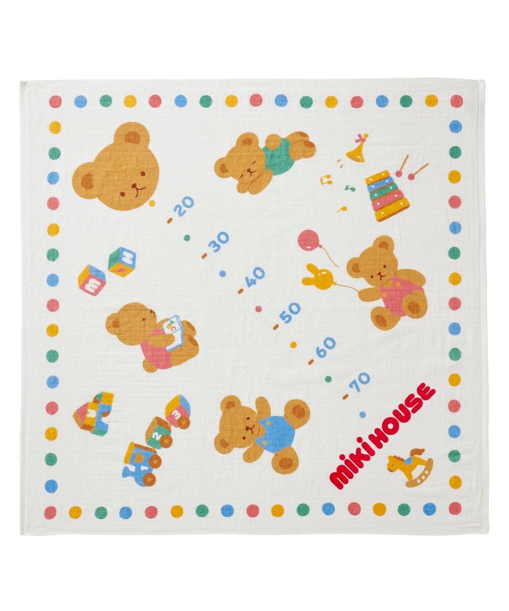 MIKI HOUSE HOT BISCUITS 身長計ガーゼバスタオル ギフトセット【BOX付き】 