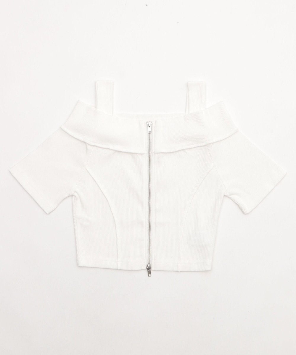 WEGO オフショルWジップトップス 