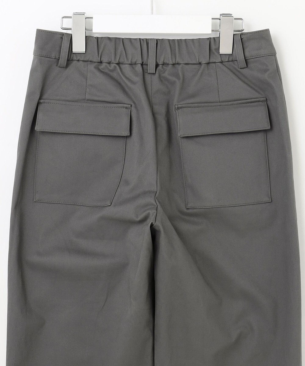 J.PRESS LADIES 【洗える】サテンストレッチプレミアムピーチ ベイカー パンツ 