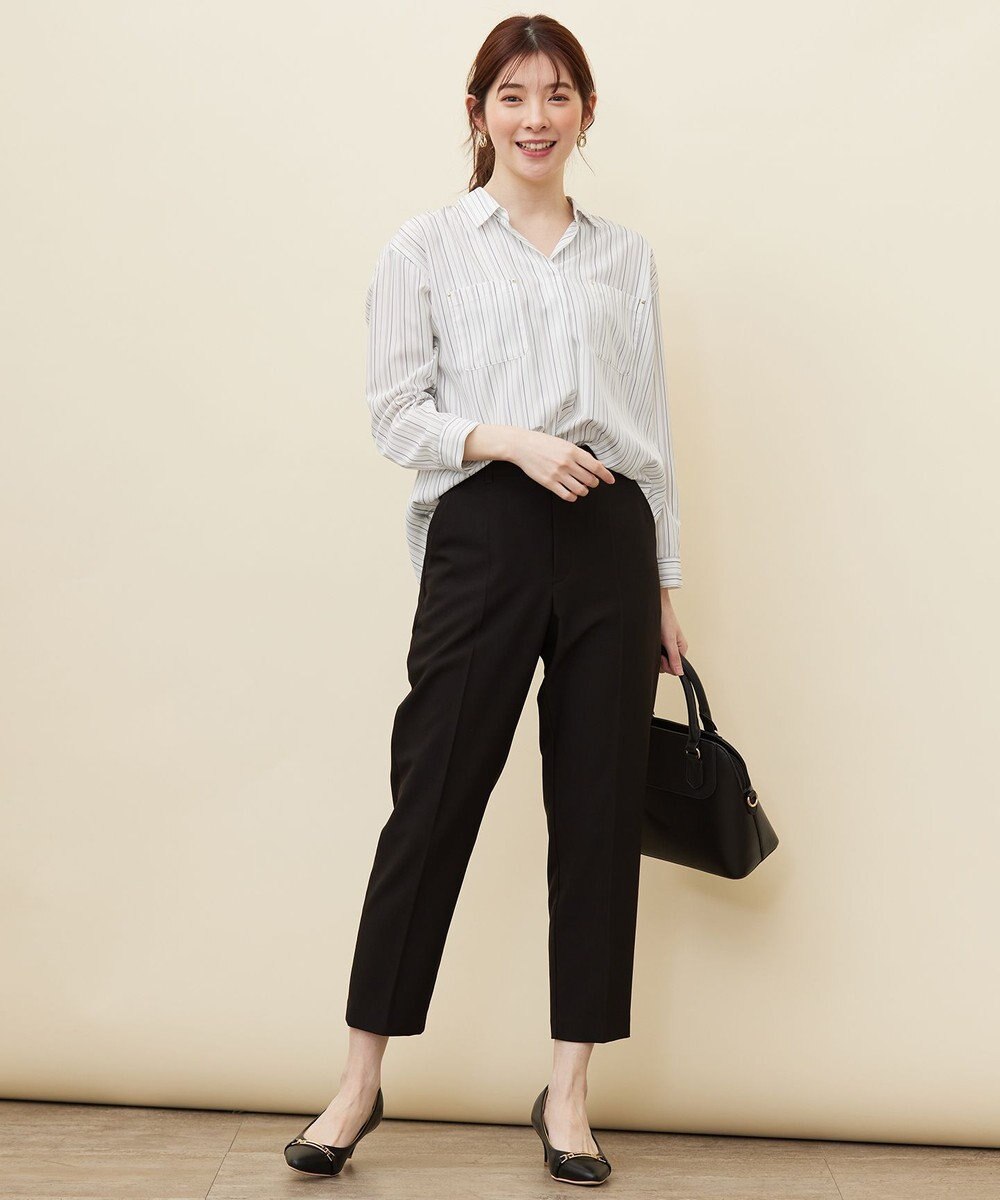 ANY SIS 【洗える】トロミシャツカラー ブラウス 