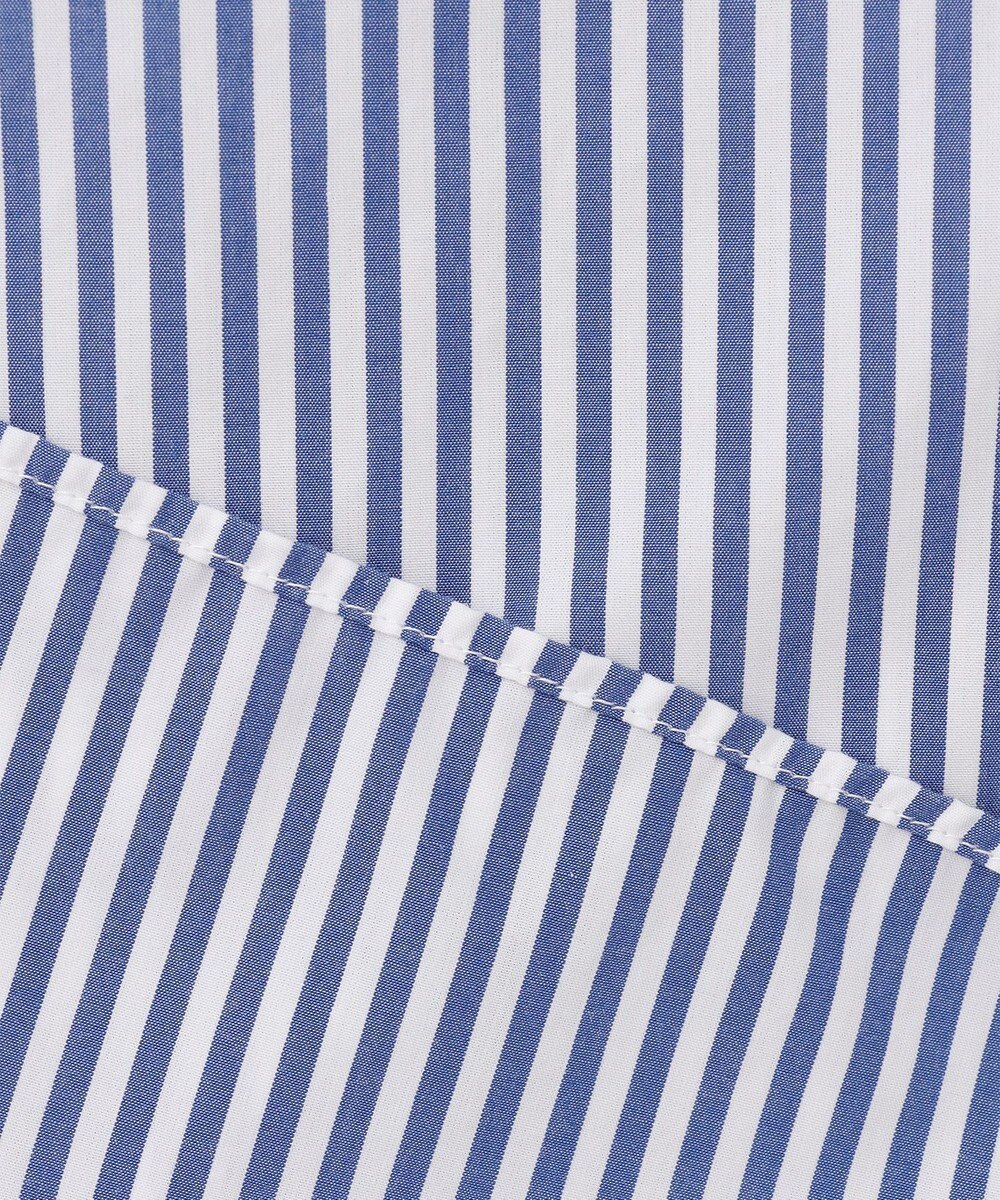 J.PRESS YORK STREET 【UNISEX】タイプライターストライプ バンドカラーシャツ 