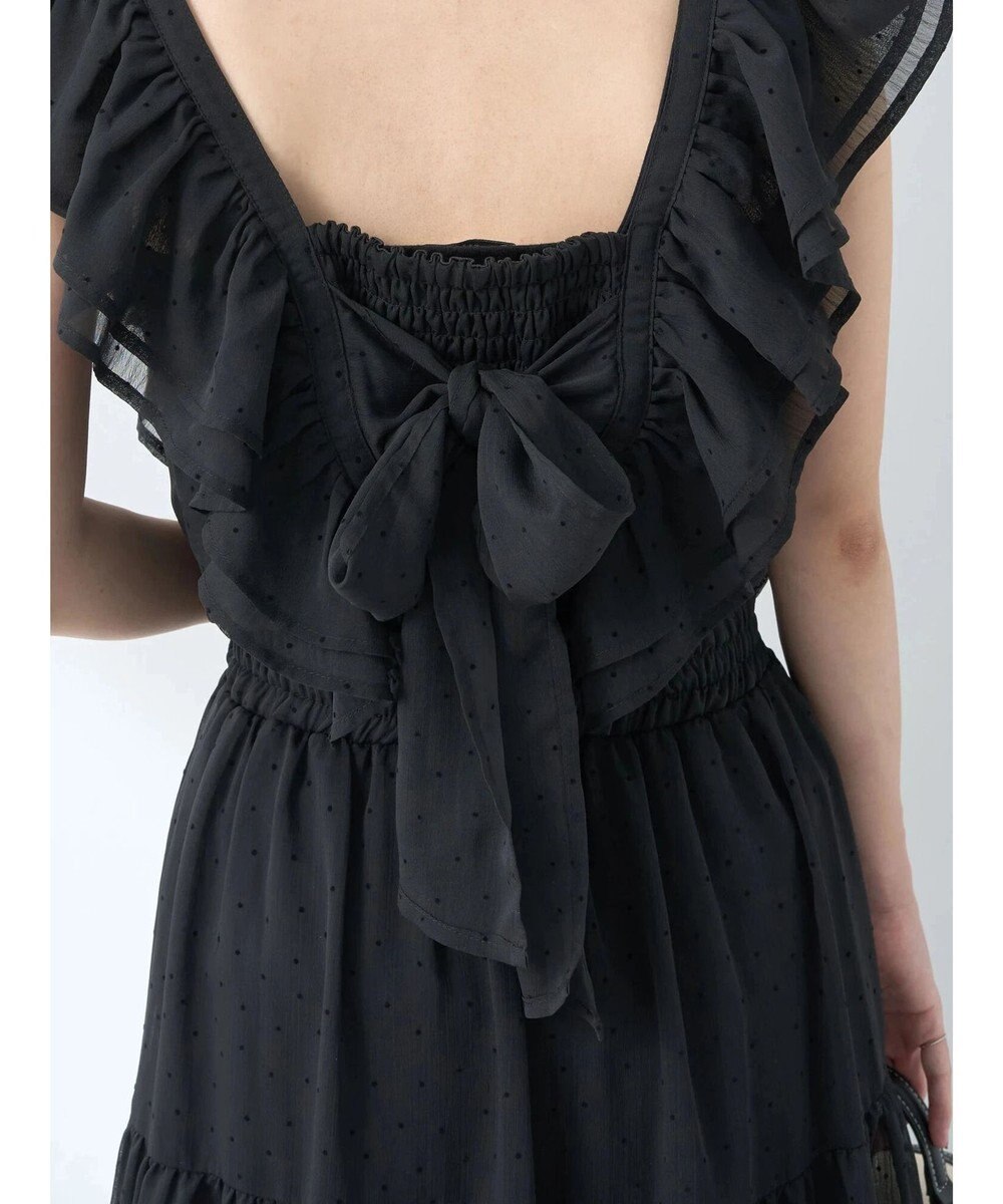 earth music&ecology フロッキードットフリルビスチェ 