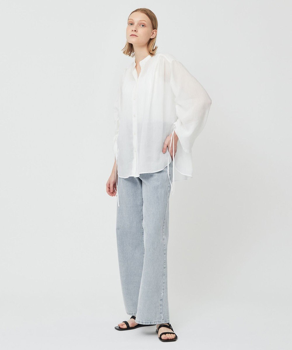 BEIGE， LILAC / シアーブラウス 