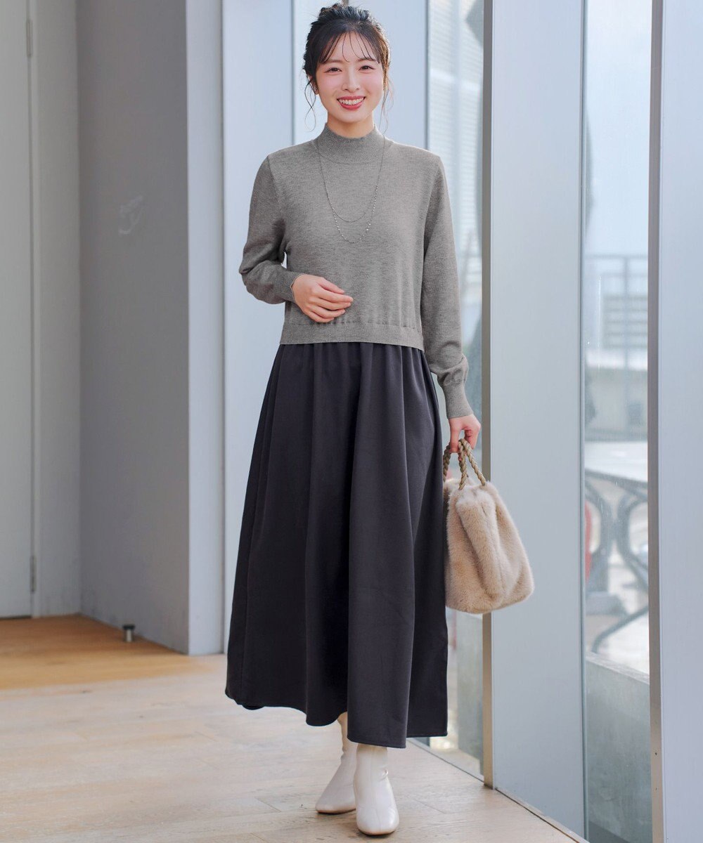 Tiaclasse ニットドッキングワンピース 