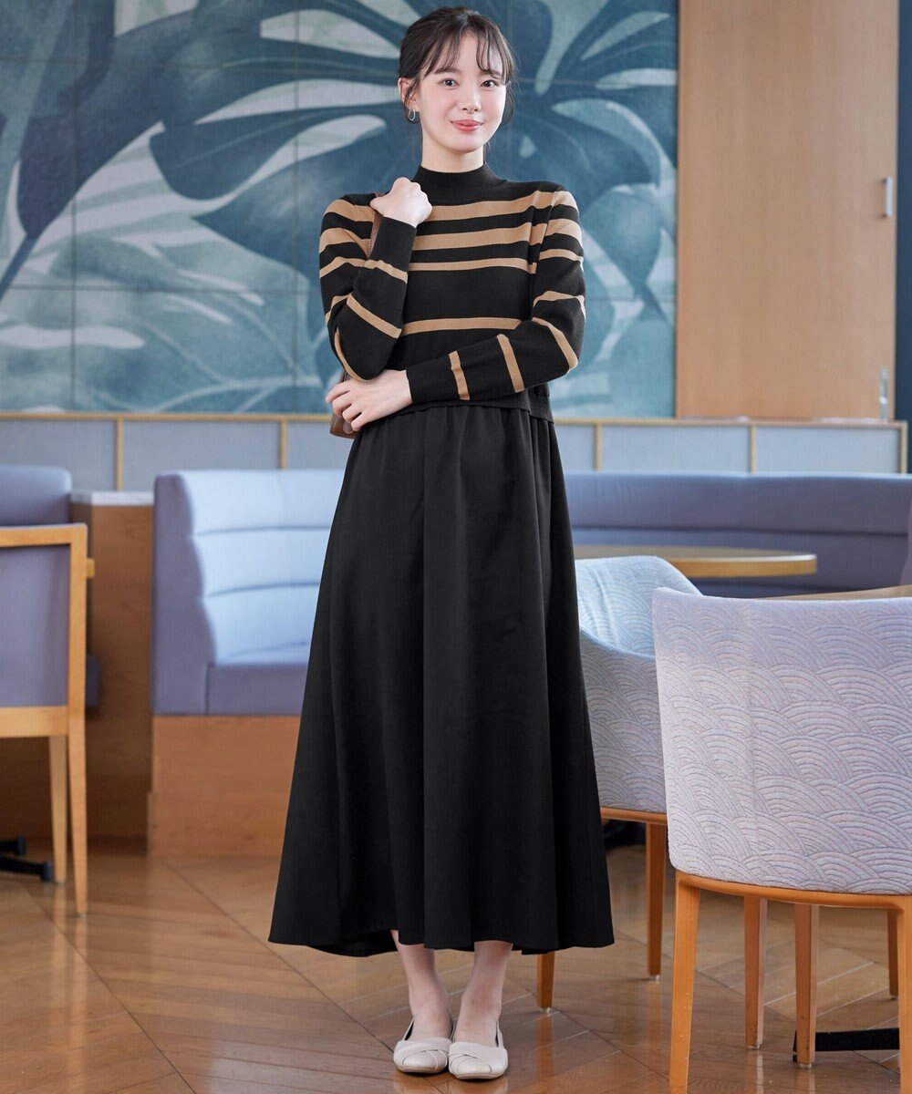 Tiaclasse ニットドッキングワンピース 