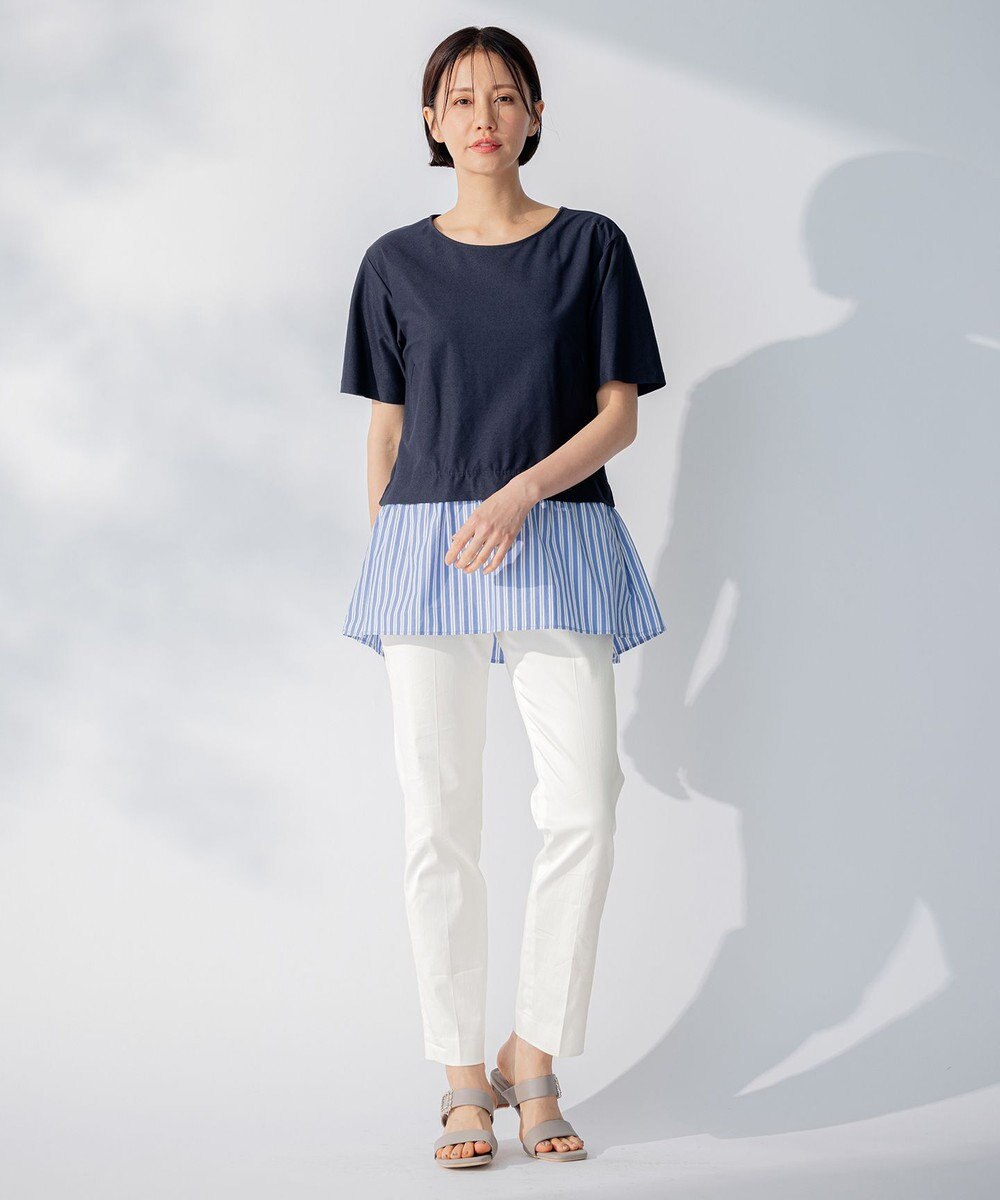 自由区 L 【接触冷感・吸湿・速乾】COOLMAX テーパードパンツ 