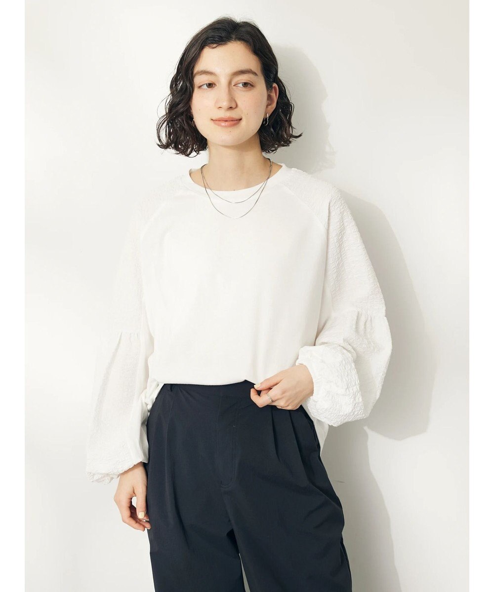 CRAFT STANDARD BOUTIQUE 袖切り替えデザインプルオーバー 