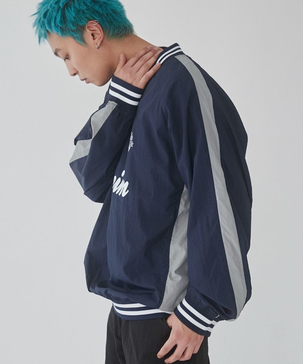 WEGO 【ユニセックス着用ITEM】ナイロングラフィックプルオーバー 